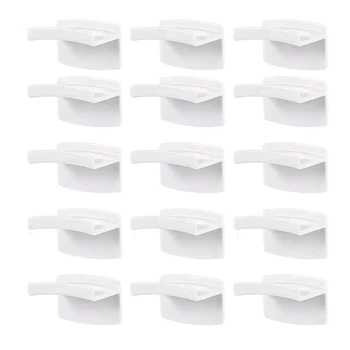 Клейкие настенные крючки для шляп (30 шт.) - Минималистичный дизайн вешалки для шляп, без сверления, прочные вешалки для шляп, белый