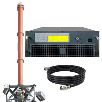 Комплект цифрового ТВ-передатчика VHF UHF мощностью 50 Вт + антенна + кабель