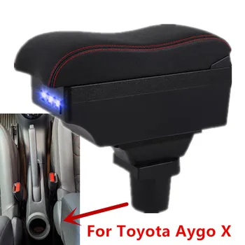 Коробка для Подлокотников Toyota Aygo X Подлокотник Для Toyota Aygo X Центральный Ящик для хранения Внутренняя Модернизация с USB зарядкой Автомобильные Аксессуары