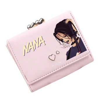 Кошелек с героями мультфильмов Nana, женский модный короткий кошелек, мини-кошелек для студенток, милые маленькие держатели для карт для девочек