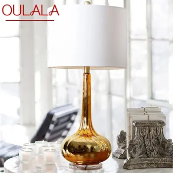 Креативная настольная лампа OULALA Современное керамическое настольное освещение LED для украшения дома, спальни