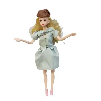 Кукольная одежда Тонкой работы, привлекающее внимание платье принцессы длиной 30 см, кукольная одежда со шляпой, костюм принцессы для девочки