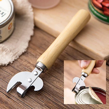 Кухонный ручной консервный нож для пикника на открытом воздухе Открывалка для бутылок Консервный нож с боковым срезом