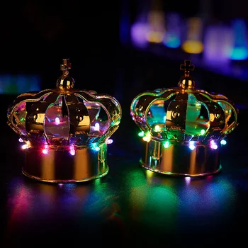 Лампа для топпера для шампанского в баре, ночном клубе, Светодиодная бутылка, Стробоскопическая Палочка, вспышка, Винная пробка в виде короны, лампа для декора свадьбы, Дня рождения