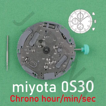 механизм 0s30 механизм miyota 0S30-3 Хронограф японский механизм Может включать функцию тахиметра miyota OS10