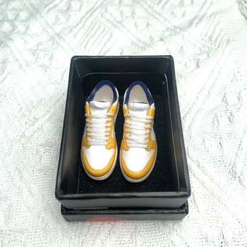 Мини 3D кроссовки Diorama Брелок для мобильного телефона Подарочный набор для ключей и коробка для шнурков