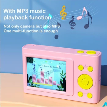 Мини-обучающая игрушка для детской камеры, подарок на день рождения, цифровая камера, интеллектуальная игрушка для видеосъемки, поддержка воспроизведения MP3
