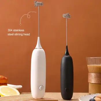 Мини-электрический блендер для вспенивания молока, Беспроводной Миксер для взбивания кофе, Ручная взбивалка для яиц, Миксер для взбивания капучино, Кухонные Инструменты для взбивания