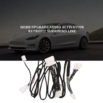 Модификация кабеля автомобильной колонки 8 литров 14 Обновление аудиоактивации для Tesla Model 3