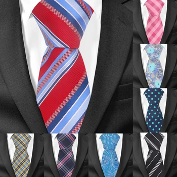 Модные галстуки в полоску для мужчин и женщин, Жаккардовый Цветочный галстук для свадьбы, деловые костюмы, Узкий галстук, Тонкий мужской галстук Gravatas