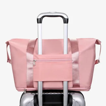 Модный органайзер для путешествий, сумка для тренера, выдвижная женская дорожная сумка, сумки-тоут большой емкости, водонепроницаемая багажная сумка, прямая поставка