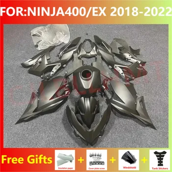 Мотоцикл Весь Комплект обтекателей подходит для Ninja400 EX400 EX Ninja 400 2018 2019 2020 2021 2022 2023 комплект обтекателей кузова серый