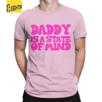 Мужская футболка Daddy Is A State Os Mind Pedro Pascal, Одежда из 100% хлопка, Винтажные Футболки С Круглым вырезом И коротким рукавом, Футболки В подарок на День Рождения