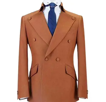 Мужской блейзер, повседневный деловой костюм, мужская куртка, модный бренд Slim Fit, мужской классический элегантный блейзер для свадьбы, мужское пальто