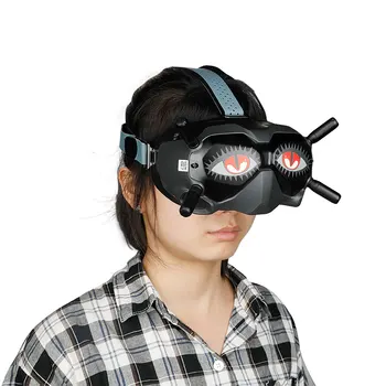 Набор из 4 шаблонов, наклейка для глаз, легко наклеиваемое выражение лица, персонализированное для летающих очков DJI FPV / Аксессуары для очков виртуальной реальности