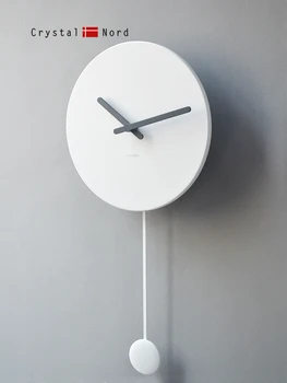 Настенные часы с простыми поворотами в Северной Европе, для гостиной, современные модные часы для творческой личности
