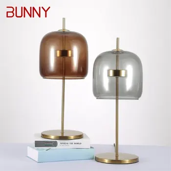 Настольная лампа BUNNY Modern Nordic Simple, светодиодное художественное настольное освещение для украшения домашней спальни