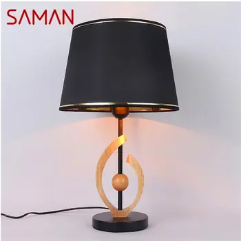 Настольные лампы SAMAN, современные светодиодные настольные лампы креативного дизайна, Декоративные для дома, Прикроватные