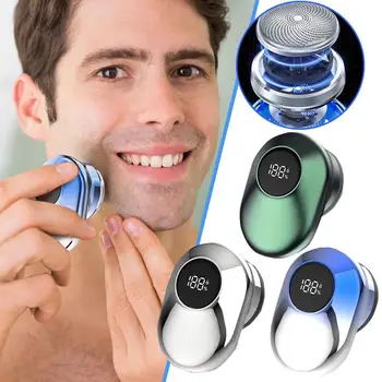 Новая портативная электробритва Mini Heard, триммер для бритья бороды с возвратно-поступательной режущей головкой, перезаряжаемые ножи, бритва для мужчин