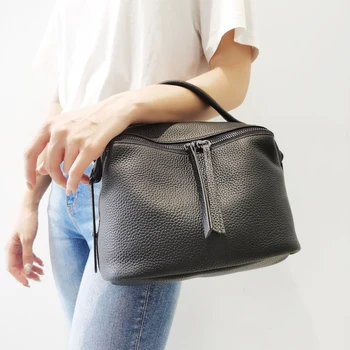 Новая элегантная сумка-тоут из мягкой кожи Того, женская сумка из 100% натуральной кожи, роскошная дизайнерская женская сумка через плечо, простая