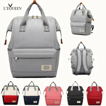 [НОВИНКА] Сумка для подгузников LEQUEEN, однотонная водонепроницаемая сумка для подгузников, рюкзак для путешествий по уходу за ребенком, сумка для беременных