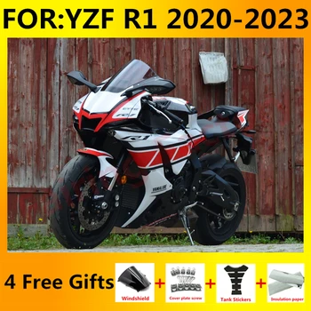 НОВЫЙ ABS Мотоцикл Впрыска полный Комплект Обтекателей подходит Для YZF R1 YFZ-R1 R1M 2020 2021 2022 2023 Комплекты Кузовных Обтекателей красный белый