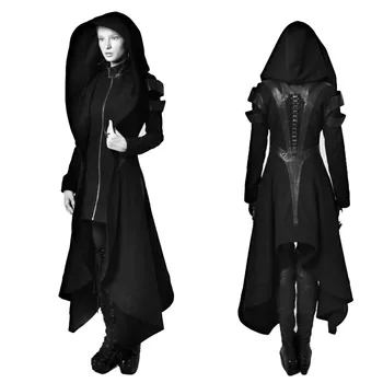 новый XXXXXL XXXXL женское винтажное пальто в викторианском готическом стиле в стиле стимпанк, куртка с кружевной отделкой, повязка, средневековый костюм для пальто