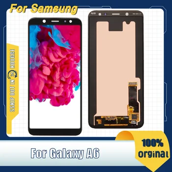НОВЫЙ Оригинальный AMOLED-экран для SAMSUNG Galaxy A6 2018 ЖК-сенсорный экран для Samsung A6 2018 SM-A600F SM-A600A ЖК-дисплей