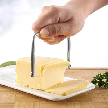 Нож для резки проволоки для масла из нержавеющей стали Ручной маслорез для резки сыра, торта, хлеба, кондитерских изделий, тостов, кухонных принадлежностей