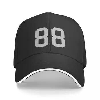 Номер 88, серый на черном спортивная майка номер восемьдесят восемь Бейсболка дерби шляпа милая женская кепка для регби мужская