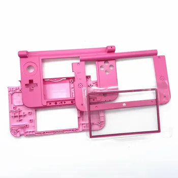 Ограниченная Европейская версия BCD Корпус Для консоли 3DSXL Крышка Батарейного Отсека Верхняя Нижняя Средняя Рамка Розовый Корпус с Линзой для 3DS XL