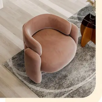 Односпальный диван-кресло гостиная небольшая квартира минималистский роскошный балкон для отдыха односпальный стул креативный серебряный слиток диван-кресло