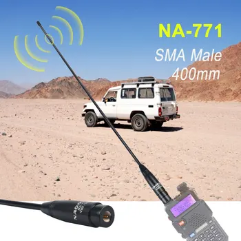 Оригинальная Мужская Двухдиапазонная Мягкая Антенна Nagoya NA-771 SMA-M 144/430 МГц для Baofeng UV-3R Для Yaesu VX-3R VX-7R Для TYT