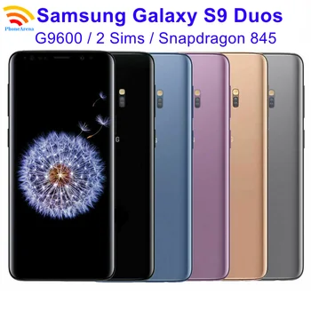 Оригинальный Samsung Galaxy S9 G9600 с двумя Sim-картами Разблокирована Оперативная память 4 ГБ Встроенная ПАМЯТЬ 64 ГБ/128 ГБ Snapdragon 845 NFC 4G LTE