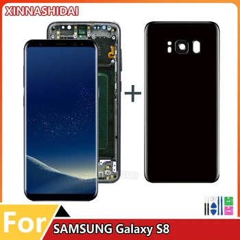 Оригинальный ЖК-дисплей для SAMSUNG Galaxy S8 G950F G950FD G9500 G950U LCD S8 Plus G955f Замена Сенсорного экрана Дигитайзера
