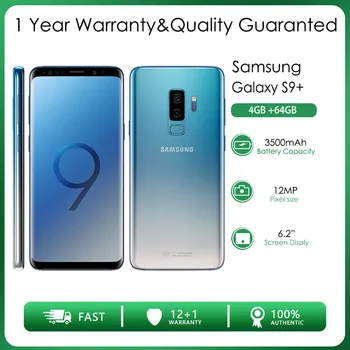 Оригинальный Разблокированный Samsung Galaxy S9 + G965U G965F 6 ГБ ОЗУ 64 ГБ ПЗУ 12 МП 6,2 