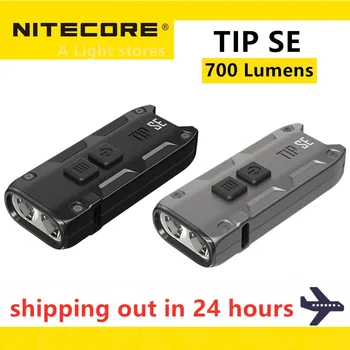 Оригинальный фонарик NItecore TIP SE, брелок для ключей, мини-светильник, светодиодный перезаряжаемый карманный фонарик для пеших прогулок, кемпинга EDC