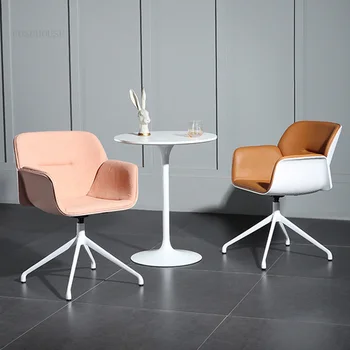 Офисные стулья Nordic creative Мебель для домашнего офиса Простой Компьютерный стул для учебы Кресло с поворотной спинкой Современное Одиночное игровое кресло