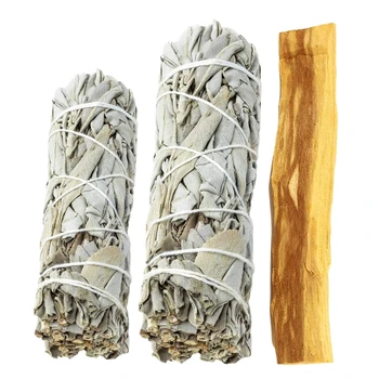 Пачка листьев премиум-класса для размазывания трав, деревянная палочка для домашнего очищения, аромат благовоний для медитации, размазывание