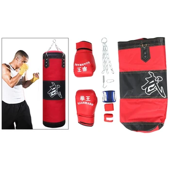 Перчатки для тренировок по кикбоксингу с прочной боксерской грушей для тяжелых условий эксплуатации для