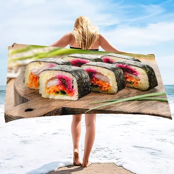Пляжное полотенце для суши, большое, толстое пляжное полотенце из микрофибры, суперабсорбирующее, без песка, милое пляжное полотенце для суши Cool Swim для пляжа