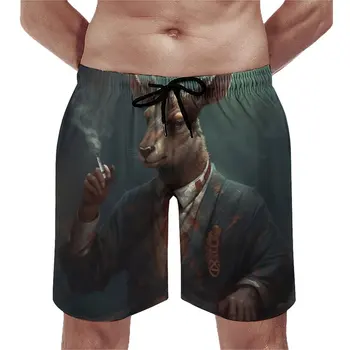 Пляжные шорты с оленем, повседневные пляжные короткие штаны в гангстерском стиле 