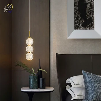 Подвесные светильники Nordic LED Внутреннее освещение Подвесная лампа Украшение дома для гостиной столовой лестницы Спальни Прикроватный светильник