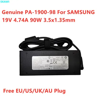 Подлинный Адаптер Переменного Тока Зарядное Устройство Для SAMSUNG 19V 4.74A 90W 3.5x1.35mm PA-1900-98 AD-9019B BA44-00360A Блок Питания для ноутбука