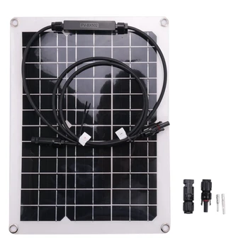 Портативная монокристаллическая солнечная панель мощностью 2X30 Вт, зарядное устройство для автомобильного аккумулятора 18 В RV