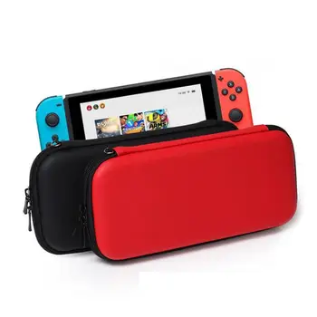 Портативный водонепроницаемый футляр с жестким корпусом, совместимый с Nintendo Switch, легкая сумка для хранения на молнии с ремешком для рук