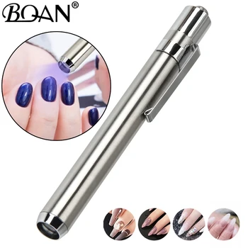 Портативный УФ-светильник BQAN для ногтей, светодиодная лампа для ногтей с небольшим свечением, мини-УФ-сушилка для ногтей, гель-лак для ногтей, фонарик с длительным сроком службы батареи