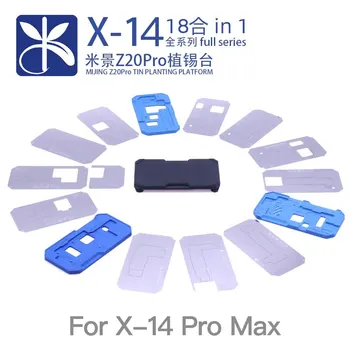 Приспособление MiJing Z20 Pro 18 В 1 Для iPhone X-14 pro max Платформа Для Пайки Материнских Плат Среднего Слоя Для Реболлинга С Трафаретным Инструментом
