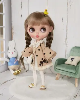 Продажа обнаженной куклы 1/6 Blyth doll с индивидуальным макияжем для лица и соединенным телом