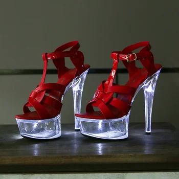 Прозрачная платформа, обувь для танцев на шесте, вечерние клубные туфли-лодочки на очень высоком каблуке 14 см, модель для прогулок, шоу-Босоножки, Женский Сексуальный стриптиз